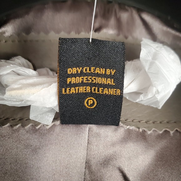 NWT IMAN Women's Taupe Leather Jacket. XL. Platinum Collection - Picture 4 of 11